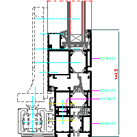 Aluprof S.A. - Drzwi harmonijkowe (folding doors) MB59S DH - 12 MB59S-HARM-013 dwg