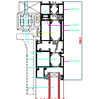 Aluprof S.A. - Drzwi harmonijkowe (folding doors) MB59S DH - 15 MB59S-HARM-016 dwg