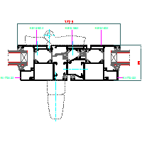 Aluprof S.A. - Drzwi harmonijkowe (folding doors) MB59S DH - 3 MB59S-HARM-003 dwg