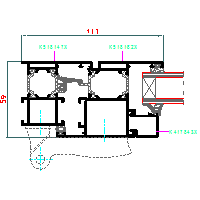 Aluprof S.A. - Drzwi harmonijkowe (folding doors) MB59S DH - 1 MB59S-HARM-001 dwg