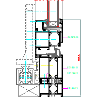 Aluprof S.A. - Drzwi harmonijkowe (folding doors) MB59S DH - 13 MB59S-HARM-014 dwg