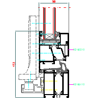 ALUPROF UK LTD. - Folding doors (folding doors) MB-59SC DH - 11 MB59SC-HARM-013 dwg