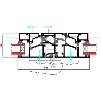 ALUPROF UK LTD. - Folding doors (folding doors) MB-59SC DH - 4 MB59SC-HARM-004 dwg