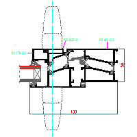 ALUPROF UK LTD. - Folding doors (folding doors) MB-59SC DH - 8 MB59SC-HARM-008 dwg