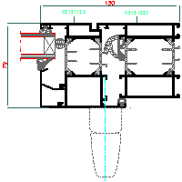 Aluprof S.A. - Drzwi harmonijkowe (folding doors) MB70 DH - 9 MB70_HARM-009 dwg