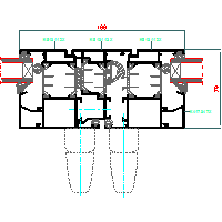 Aluprof S.A. - Drzwi harmonijkowe (folding doors) MB70 DH - 7 MB70_HARM-007 dwg