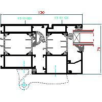 Aluprof S.A. - Drzwi harmonijkowe (folding doors) MB70 DH - 2 MB70_HARM-002 dwg