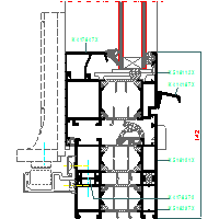 ALUPROF UK LTD. - Folding doors (folding doors) MB70 DH - 16 MB70_HARM-017 dwg