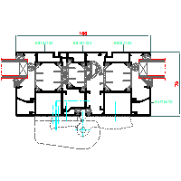 Aluprof S.A. - Drzwi harmonijkowe (folding doors) MB70 DH - 5 MB70_HARM-005 dwg