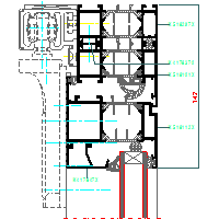 Aluprof S.A. - Drzwi harmonijkowe (folding doors) MB70 DH - 14 MB70_HARM-015 dwg