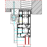 Aluprof S.A. - Drzwi harmonijkowe (folding doors) MB70 DH - 20 MB70_HARM-023 dwg