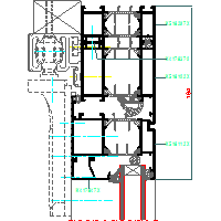 ALUPROF UK LTD. - Folding doors (folding doors) MB70 DH - 15 MB70_HARM-016 dwg