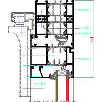 Aluprof S.A. - Drzwi harmonijkowe (folding doors) MB70 DH - 10 MB70_HARM-011 dwg