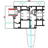 Aluprof S.A. - Drzwi harmonijkowe (folding doors) MB70 DH - 8 MB70_HARM-008 dwg